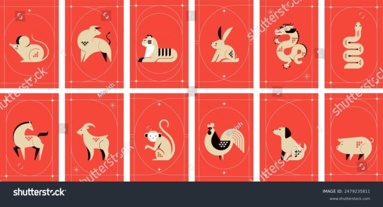 Cómo puedo saber qué animal soy en el horóscopo chino 24 animales del horoscopo chino en collage 1