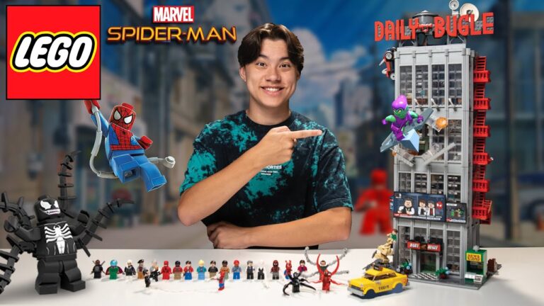 Qué sets de Lego de Spider-Man: No Way Home son los mejores 2 lego spider man con edificios de fondo